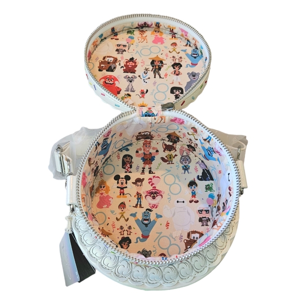Loungefly Disney100 Anniversary Celebration Cake Crossbody Bag - Picture 6 of 8